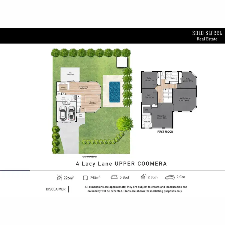 Floorplan of Homely house listing, 4 Lacy Lane, Upper Coomera QLD 4209
