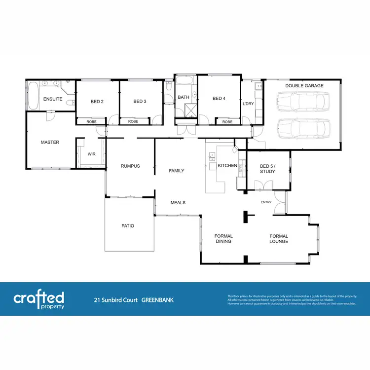 Floorplan of Homely rural property listing, 21 Sunbird Court, Greenbank QLD 4124