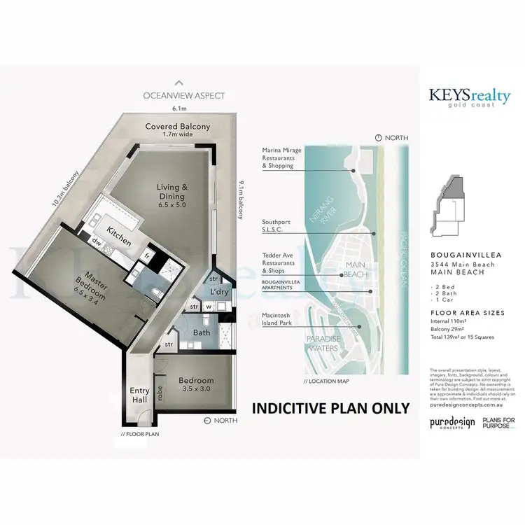 Floorplan of Homely apartment listing, 801/3544 Main Beach Parade, Main Beach QLD 4217