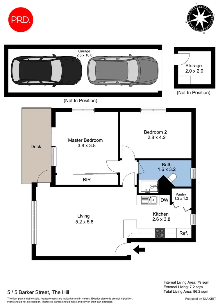 Floorplan of Homely apartment listing, 5/5 Barker Street, The Hill NSW 2300