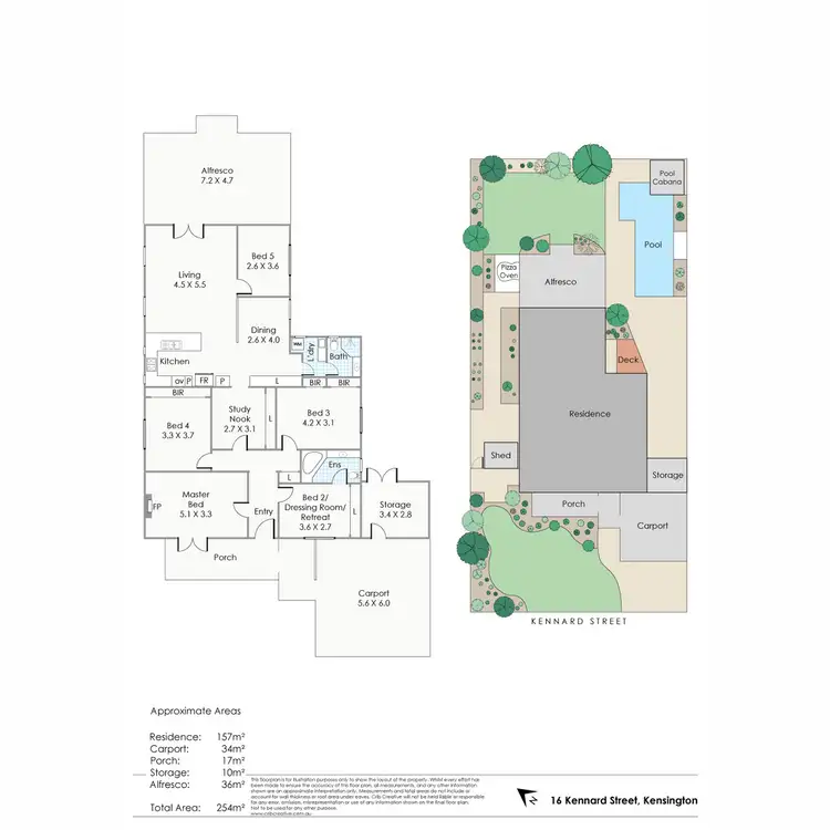 Floorplan of Homely house listing, 16 Kennard Street, Kensington WA 6151