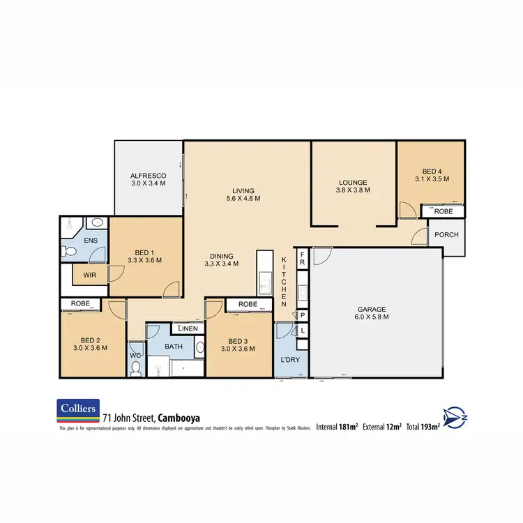 Floorplan of Homely house listing, 71 John Street, Cambooya QLD 4358