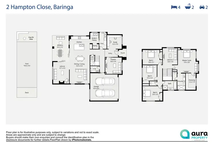 Floorplan of Homely house listing, 2 Hampton Close, Baringa QLD 4551