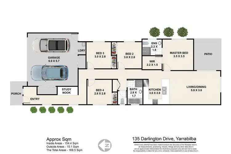 Floorplan of Homely house listing, 135 Darlington Drive, Yarrabilba QLD 4207
