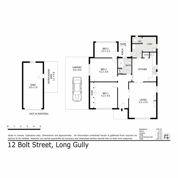 Floorplan of Homely house listing, 12 Bolt Street, Long Gully VIC 3550