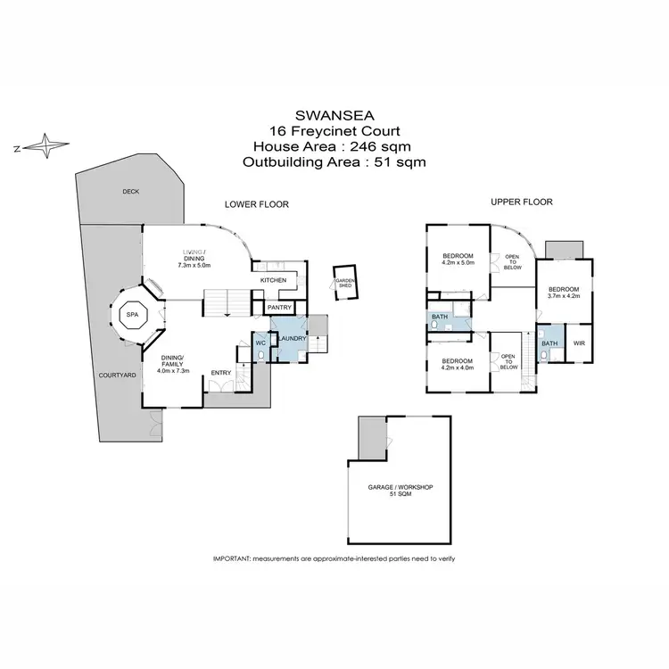 Floorplan of Homely house listing, 16 Freycinet Court, Swansea TAS 7190