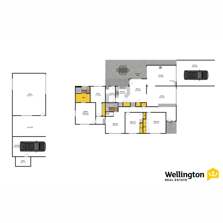 Floorplan of Homely house listing, 6 Vaughan Street, Stratford VIC 3862