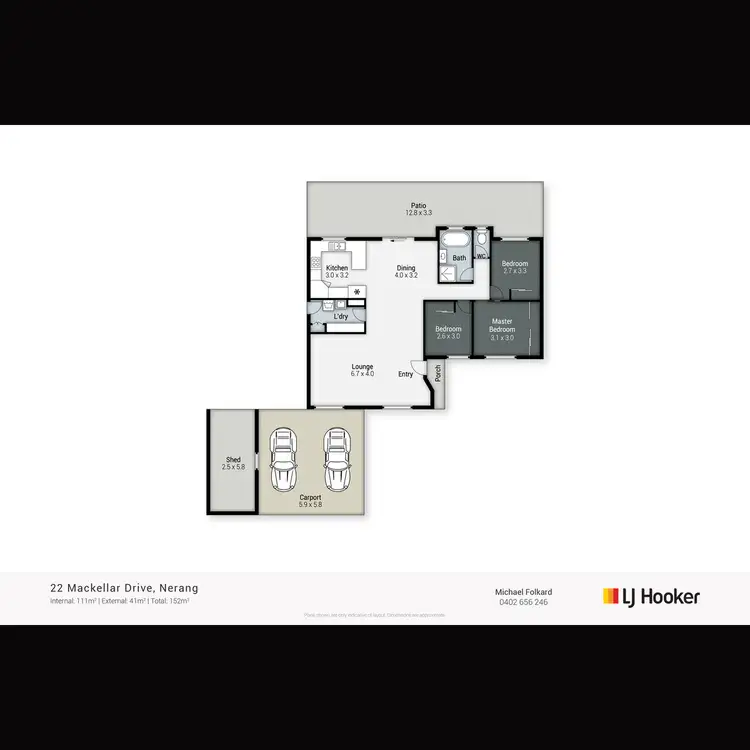 Floorplan of Homely house listing, 22 Mackellar Drive, Nerang QLD 4211