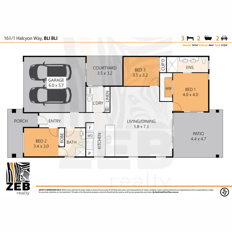 Floorplan of Homely house listing, 161/1 Halcyon Way, Bli Bli QLD 4560