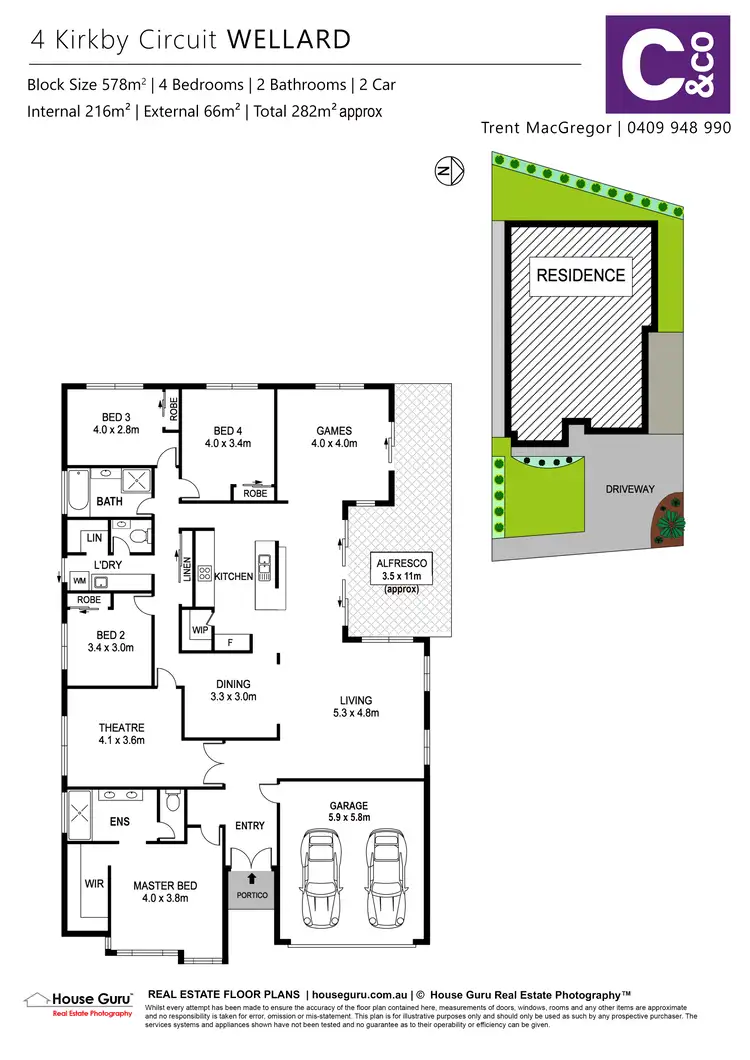 Floorplan of Homely house listing, 4 Kirkby Circuit, Wellard WA 6170