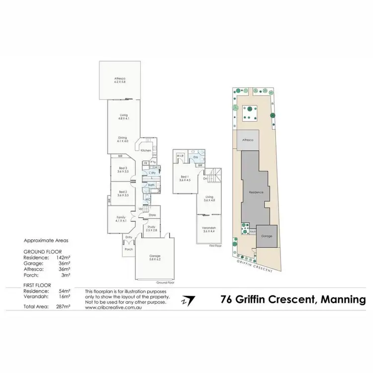Floorplan of Homely house listing, 76 Griffin Crescent, Manning WA 6152