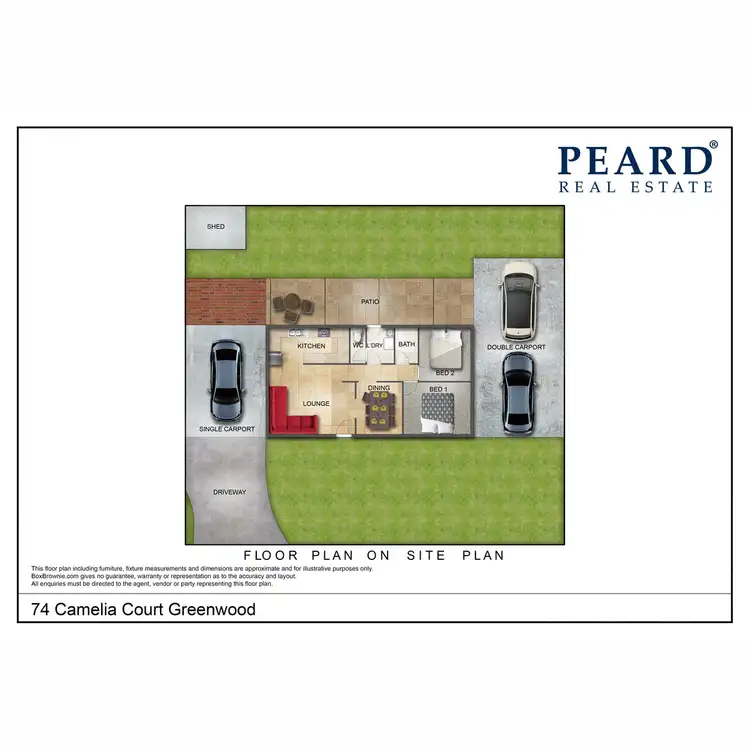Floorplan of Homely unit listing, 7a Camelia Court, Greenwood WA 6024