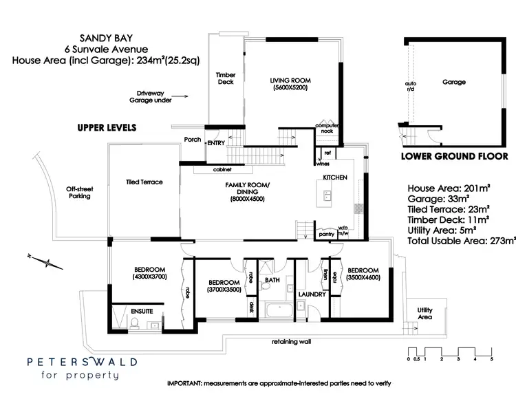 Floorplan of Homely house listing, 6 Sunvale Avenue, Sandy Bay TAS 7005