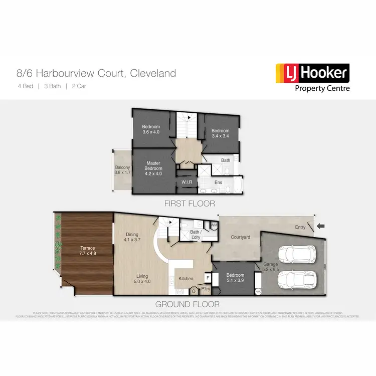 Floorplan of Homely townhouse listing, 8/6 Harbourview Court, Raby Bay QLD 4163