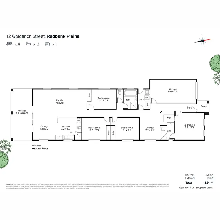 Floorplan of Homely house listing, 12 Goldfinch Street, Redbank Plains QLD 4301