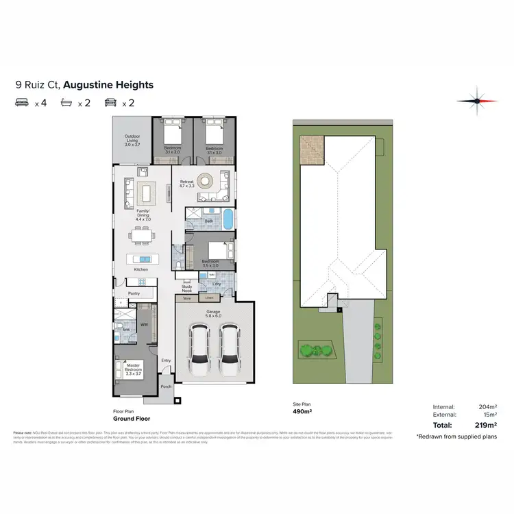 Floorplan of Homely house listing, 9 Ruiz Court, Augustine Heights QLD 4300