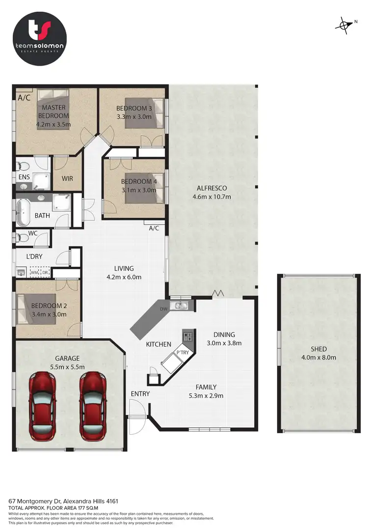 Floorplan of Homely house listing, 67 Montgomery Drive, Alexandra Hills QLD 4161