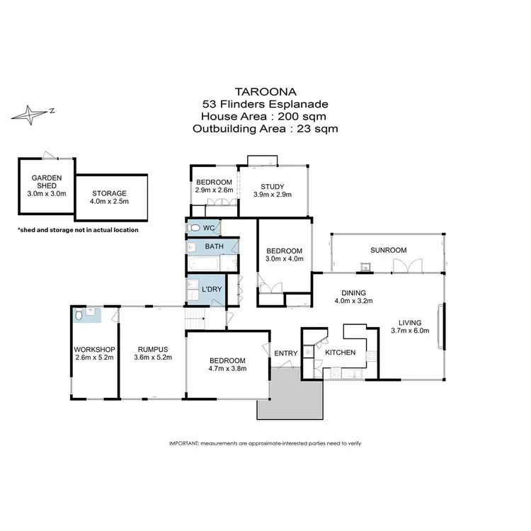 Floorplan of Homely house listing, 53 Flinders Esplanade, Taroona TAS 7053