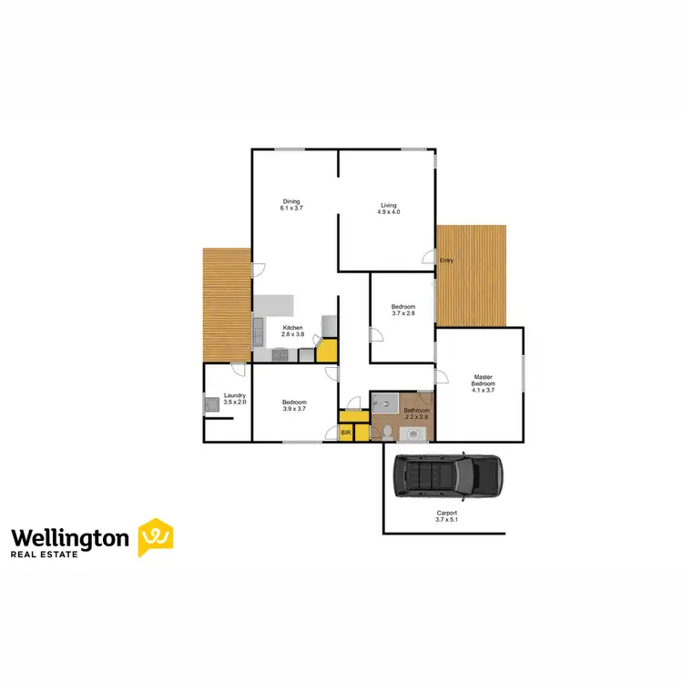 Floorplan of Homely house listing, 14 Loughnan Court, Wurruk VIC 3850