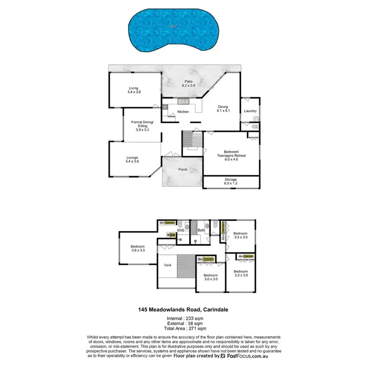 Floorplan of Homely house listing, 145 Meadowlands Road, Carindale QLD 4152
