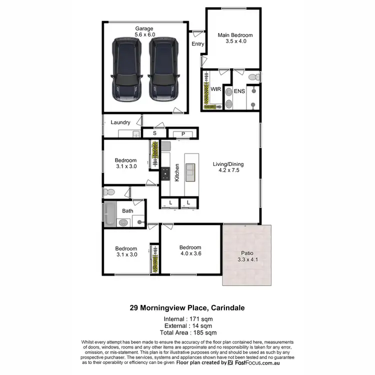 Floorplan of Homely house listing, 29 Morningview Place, Carindale QLD 4152