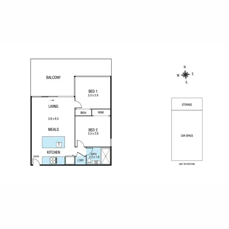 Floorplan of Homely apartment listing, 403/60 Stanley Street, Collingwood VIC 3066