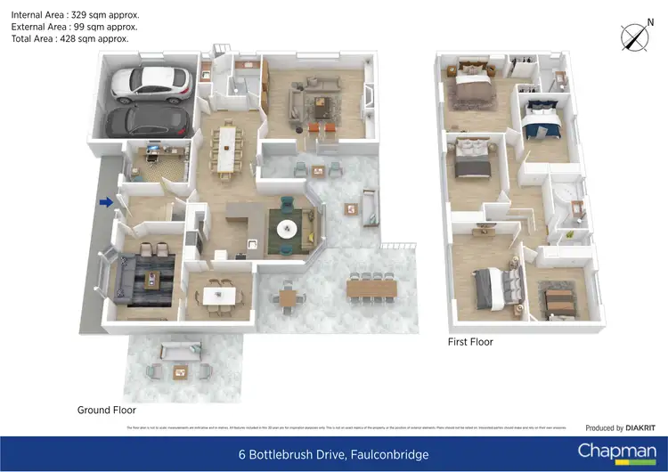 Floorplan of Homely house listing, 6 Bottlebrush Drive, Faulconbridge NSW 2776