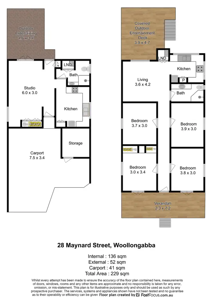 Floorplan of Homely house listing, 28 Maynard Street, Woolloongabba QLD 4102