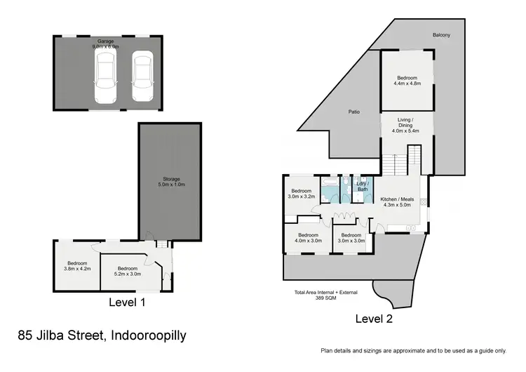 Floorplan of Homely house listing, 85 Jilba Street, Indooroopilly QLD 4068
