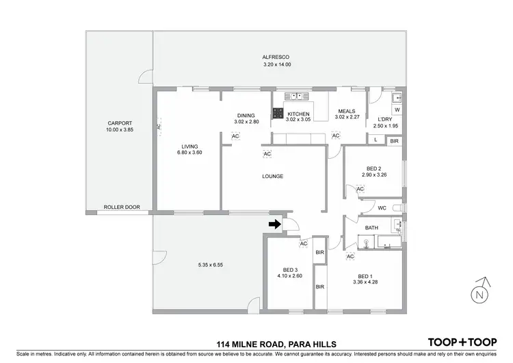 Floorplan of Homely house listing, 114 Milne Road, Para Hills SA 5096