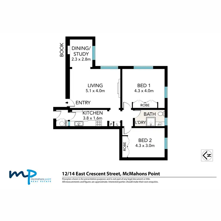 Floorplan of Homely apartment listing, 12/14 East Crescent Street, Mcmahons Point NSW 2060
