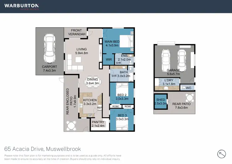 Floorplan of Homely house listing, 65 Acacia Drive, Muswellbrook NSW 2333