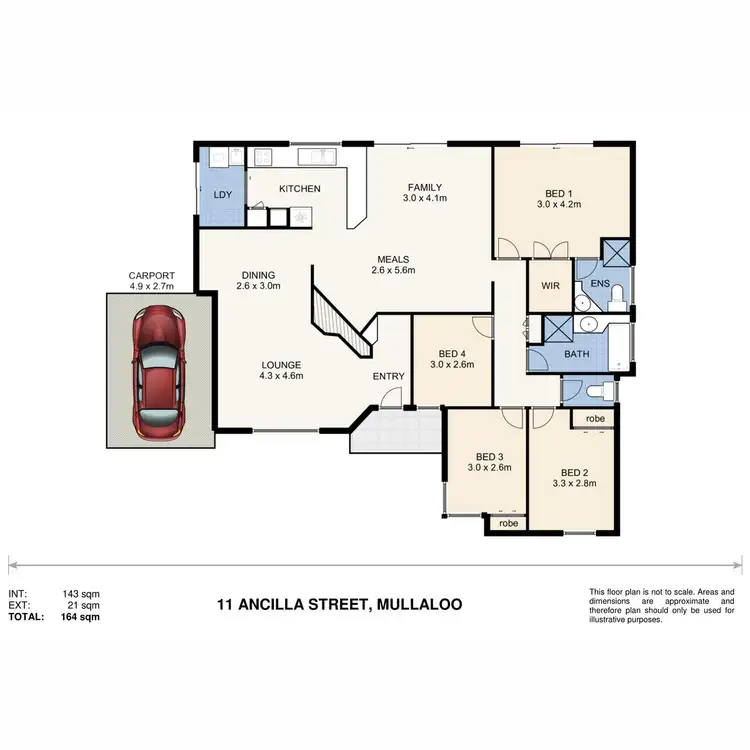 Floorplan of Homely house listing, 11 Ancilla Street, Mullaloo WA 6027