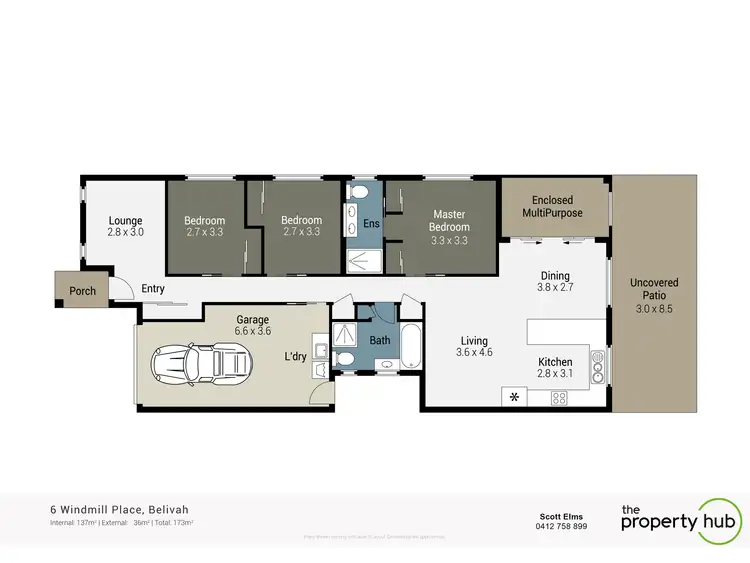 Floorplan of Homely house listing, 6 Windmill Place, Belivah QLD 4207