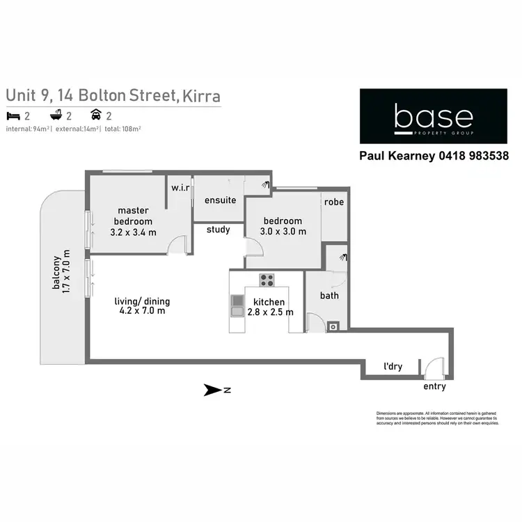 Floorplan of Homely apartment listing, 9/14 Bolton Street, Kirra QLD 4225