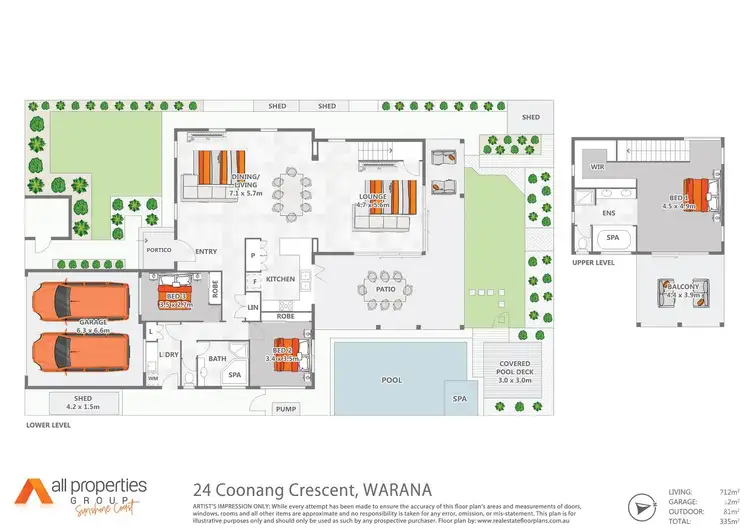 Floorplan of Homely house listing, 24 Coonang Crescent, Warana QLD 4575