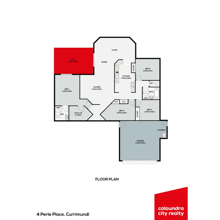 Floorplan of Homely house listing, 4 Perle Place, Currimundi QLD 4551