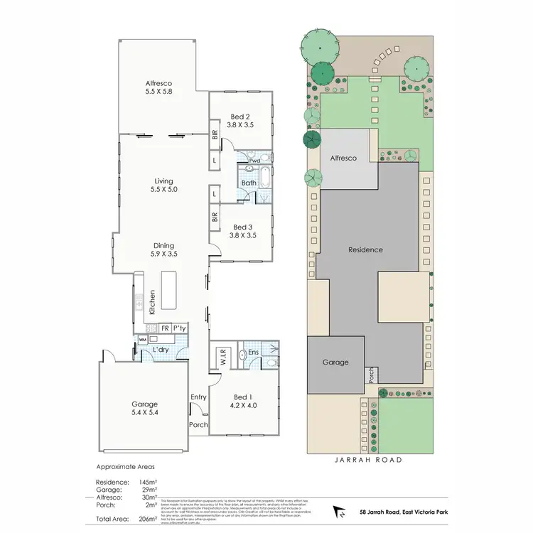 Floorplan of Homely house listing, 58 Jarrah Road, East Victoria Park WA 6101