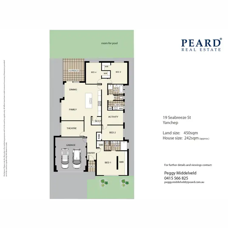 Floorplan of Homely house listing, 19 Seabreeze Drive, Yanchep WA 6035