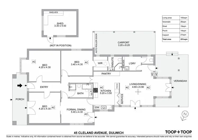 Floorplan of Homely house listing, 45 Cleland Avenue, Dulwich SA 5065