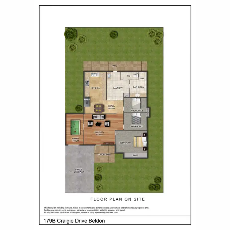 Floorplan of Homely house listing, 179B Craigie Drive, Beldon WA 6027