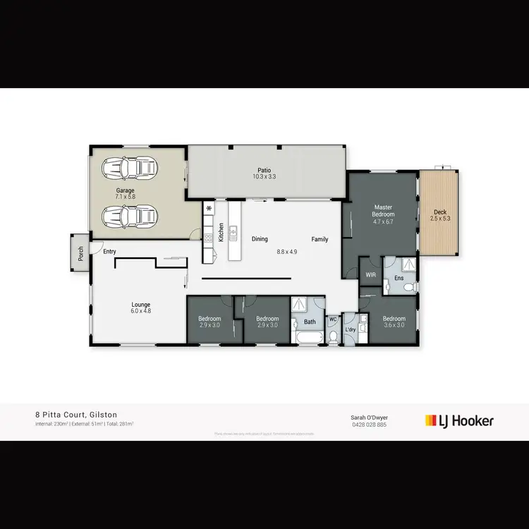 Floorplan of Homely house listing, 8 Pitta Court, Gilston QLD 4211