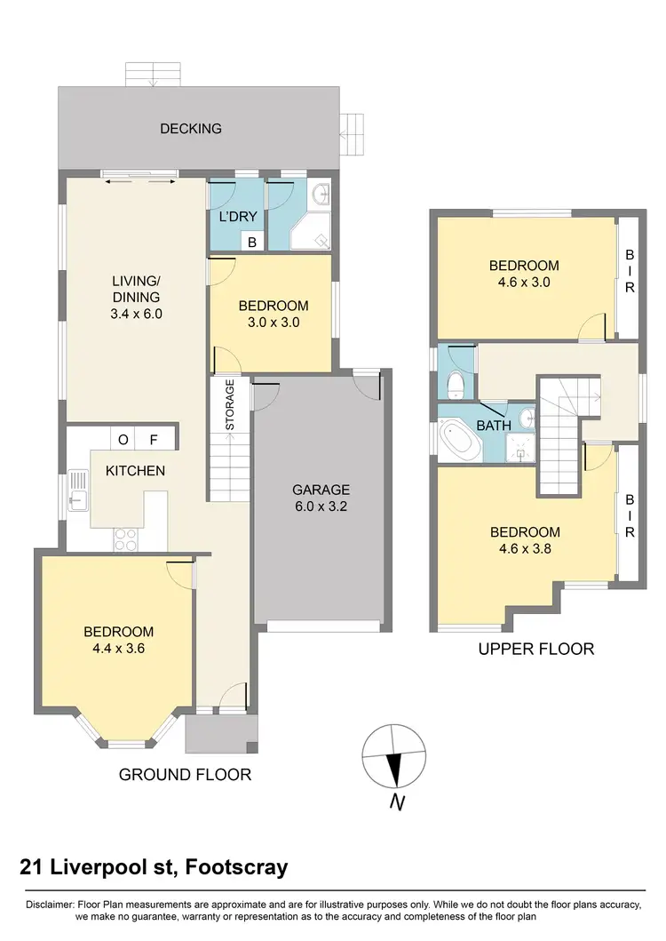 Floorplan of Homely house listing, 21 Liverpool Street, Footscray VIC 3011
