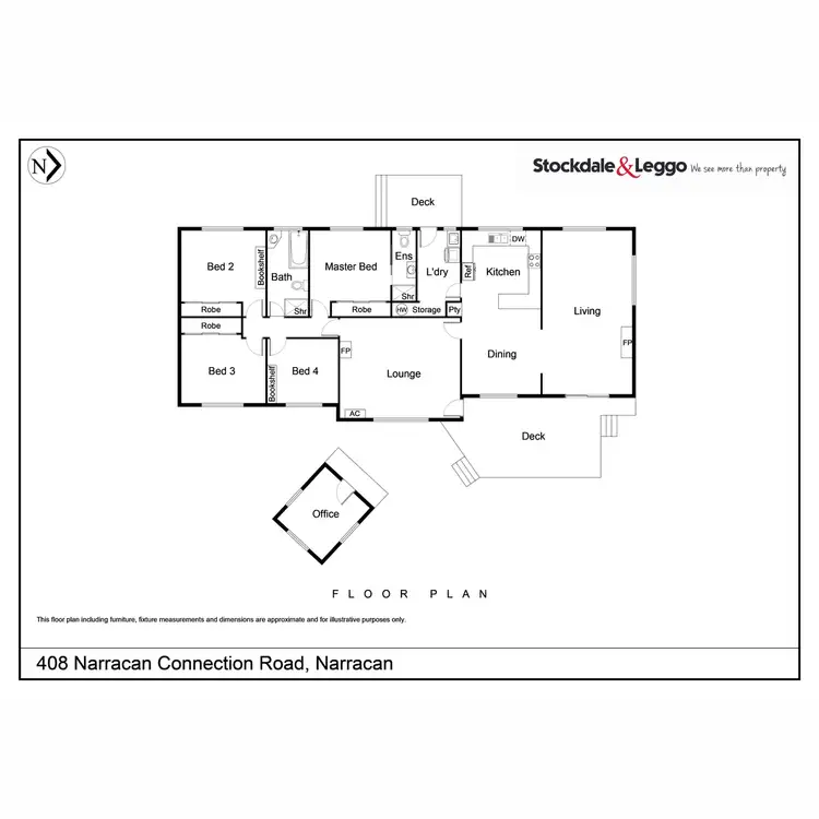 Floorplan of Homely rural property listing, 408 Narracan Connection Road, Narracan VIC 3824