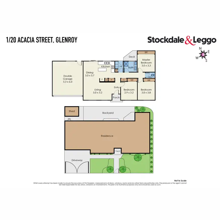Floorplan of Homely unit listing, 1/20 Acacia Street, Glenroy VIC 3046