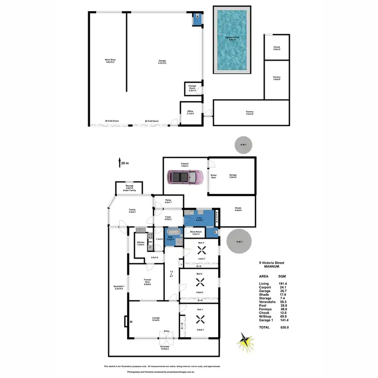 Floorplan of Homely house listing, 9 Victoria Street, Mannum SA 5238