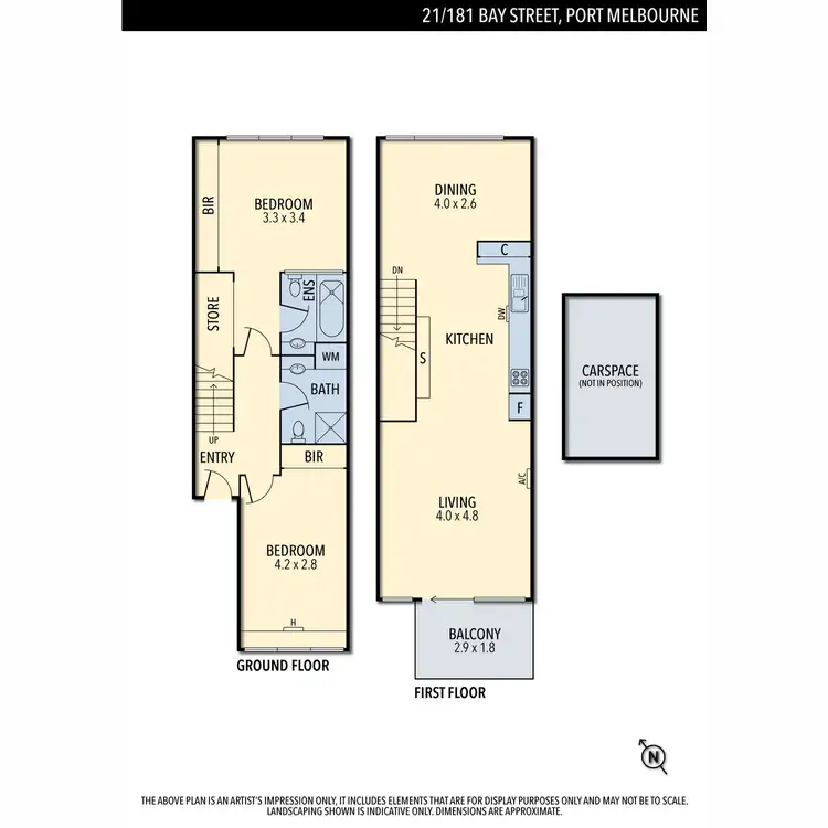 Floorplan of Homely apartment listing, 21/181 Bay Street, Port Melbourne VIC 3207