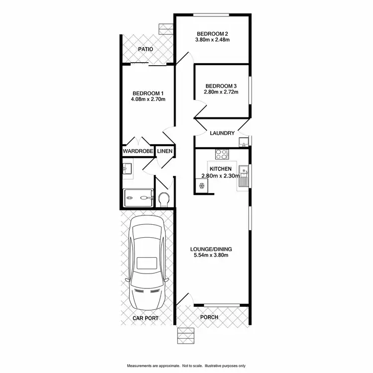 Floorplan of Homely villa listing, 2/77-79 Parliament Road, Macquarie Fields NSW 2564