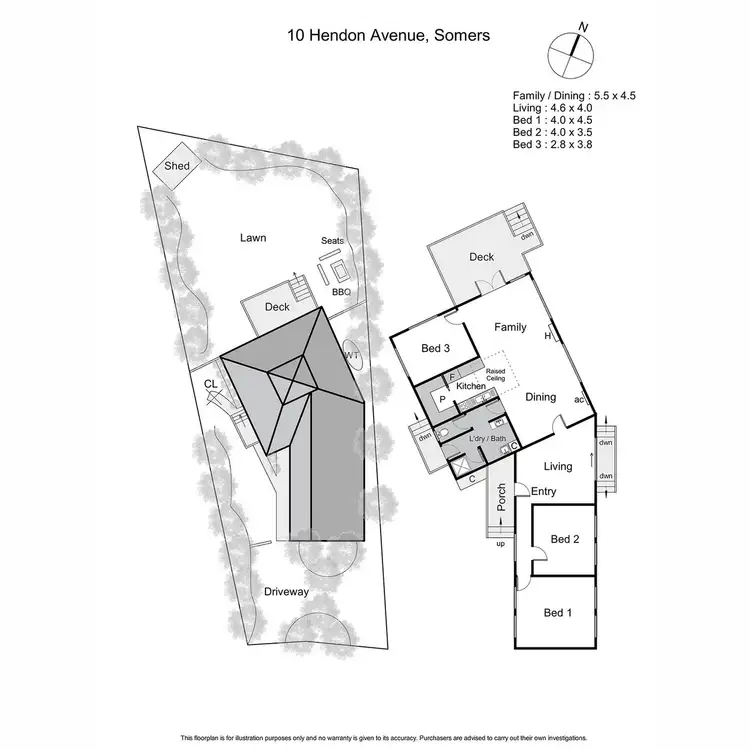 Floorplan of Homely house listing, 10 Hendon Avenue, Somers VIC 3927