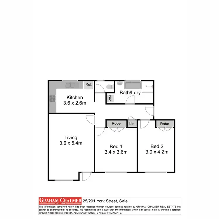Floorplan of Homely apartment listing, 25/291 York Street, Sale VIC 3850